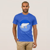 Polar Bear Mama and Cub Painting - Wildlife Art T-Shirt (Vorne ganz)