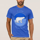 Polar Bear Mama and Cub Painting - Wildlife Art T-Shirt (Vorderseite)