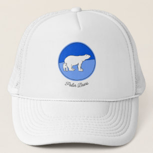 Polar Bear Mama and Cub Painting - Wildlife Art Truckerkappe