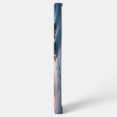 Polar Bear Mama Cubs Weihnachtsbaum Nordlichter Samsung Galaxy Hülle (Linke Seite)