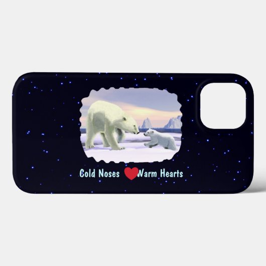 Polar Bear - Mama Nose Best Case-Mate iPhone Hülle (Rückseite (Horizontal))