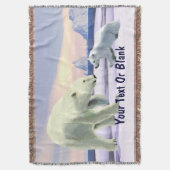 Polar Bear - Mama Nose Best Decke (Vorderseite Vertikal)