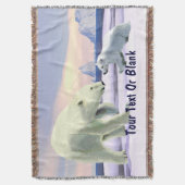 Polar Bear - Mama Nose Best Decke (Vorderseite Vertikal)