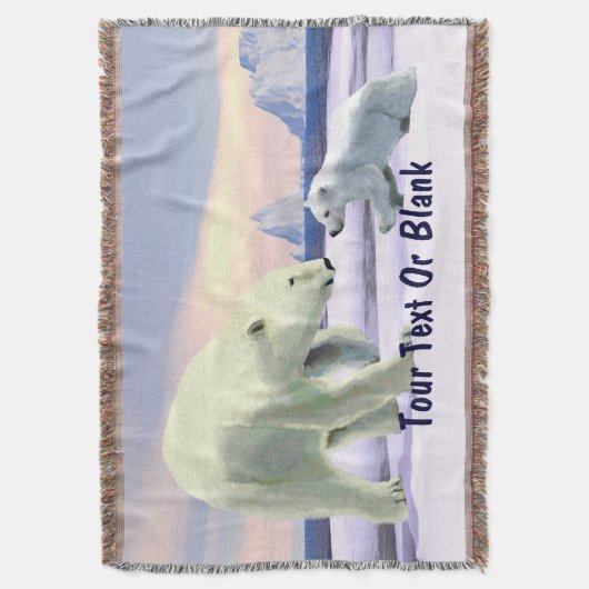 Polar Bear - Mama Nose Best Decke (Vorderseite Vertikal)