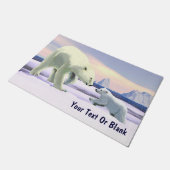 Polar Bear - Mama Nose Best Fußmatte (Schrägansicht)