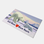 Polar Bear - Mama Nose Best Fußmatte (Schrägansicht)