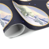 Polar Bear - Mama Nose Best Geschenkpapier (Rolleneckpunkt)