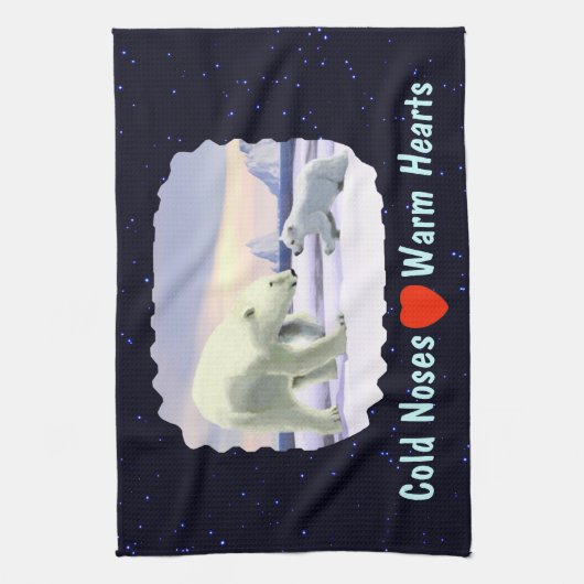 Polar Bear - Mama Nose Best Geschirrtuch (Vertikal)