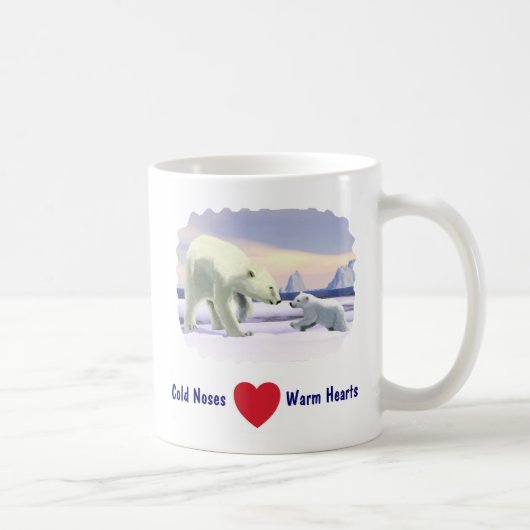Polar Bear - Mama Nose Best Kaffeetasse (Rechts)