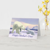 Polar Bear - Mama Nose Best Karte (Gelbe Blume)