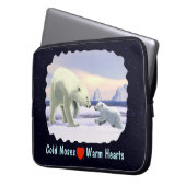 Polar Bear - Mama Nose Best Laptopschutzhülle (Vorderseite Links)