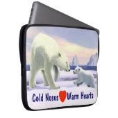 Polar Bear - Mama Nose Best Laptopschutzhülle (Vorne Rechts)