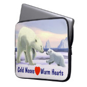 Polar Bear - Mama Nose Best Laptopschutzhülle (Vorderseite Links)