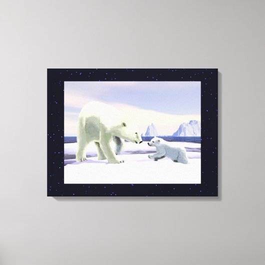 Polar Bear - Mama Nose Best Leinwanddruck (Vorderseite)