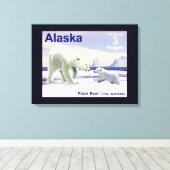 Polar Bear - Mama Nose Best Leinwanddruck (Insitu (Holzboden))