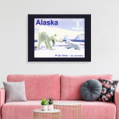 Polar Bear - Mama Nose Best Leinwanddruck (Insitu (Wohnzimmer))