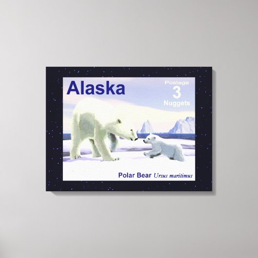 Polar Bear - Mama Nose Best Leinwanddruck (Vorderseite)