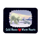 Polar Bear - Mama Nose Best Magnet (Horizontal)