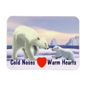Polar Bear - Mama Nose Best Magnet (Horizontal)