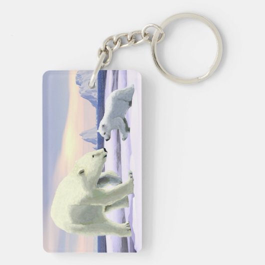 Polar Bear - Mama Nose Best Schlüsselanhänger (Rückseite)