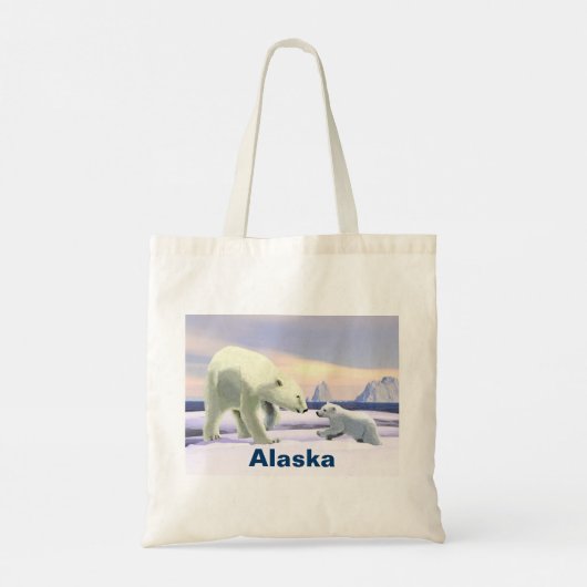 Polar Bear - Mama Nose Best Tote Bag Tragetasche (Rückseite)