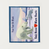 Polar Bear - Mama Nose Best Wandteppich (Vorderseite)