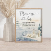 Polar Bear Mama osa Bar Poster