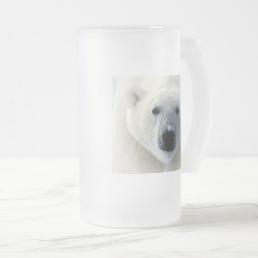 Polar Bear Mattglas Bierglas (VorderseiteRechts)