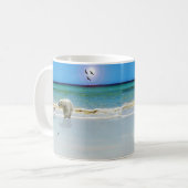 Polar Bear Meets Jack Russell, Kaffee Tasse (Vorderseite Links)