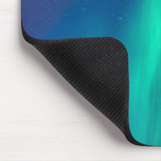 Polar Bear mit Northern Lights Alaska Mouse Pad Mousepad (Ecke)