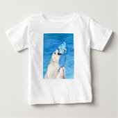 Polar Bear mit Toasta Marshmallow Baby T-shirt (Vorderseite)