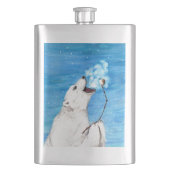 Polar Bear mit Toasta Marshmallow Flachmann (Vorderseite)