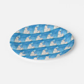 Polar Bear mit Toasta Marshmallow Pappteller (Schrägansicht)