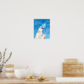 Polar Bear mit Toasta Marshmallow Poster (Küche)