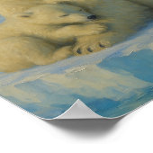 Polar Bear Mom & Cub  Poster (Ecke)