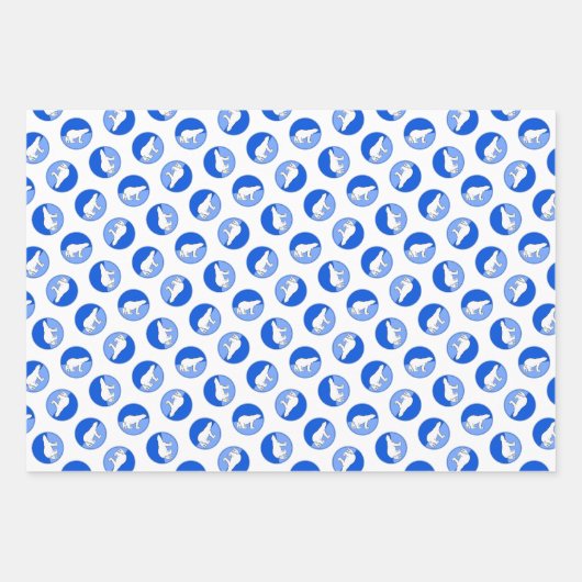 Polar Bear Mother and Cub Painting Wildlife Art Geschenkpapier Set (Vorderseite 2)