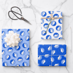 Polar Bear Mother and Cub Painting Wildlife Art Geschenkpapier Set