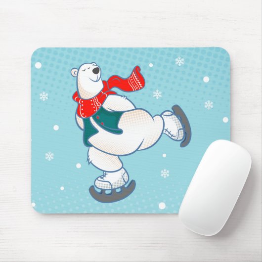 Polar Bear Mousepad (Mit Mouse)