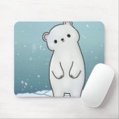 Polar Bear Mousepad (Mit Mouse)