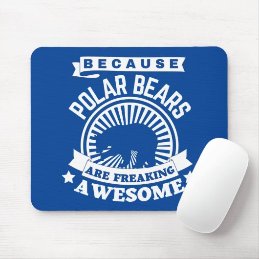 Polar Bear Mousepad (Mit Mouse)