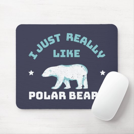 Polar Bear Mousepad (Mit Mouse)