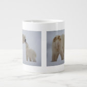 Polar Bear Mutter mit Cube Jumbo-Tasse (Vorderseite)