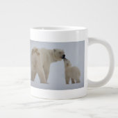 Polar Bear Mutter mit Cube Jumbo-Tasse (Rechts)