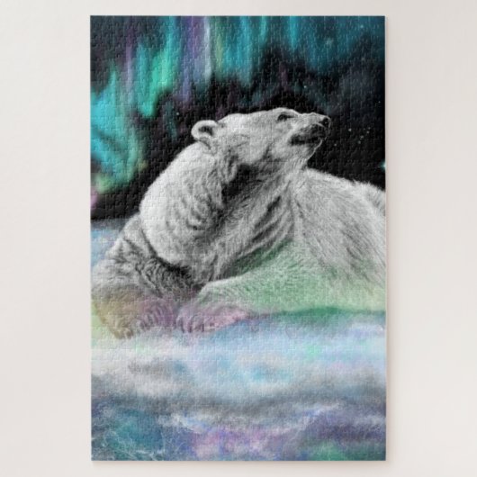 Polar Bear Night Puzzle (Vertikal)