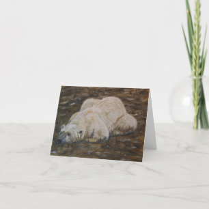 Polar Bear Note Card Karte