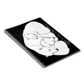 Polar Bear Notebook Custom Bear Art Journal Book Notizblock (Rechte Seite)