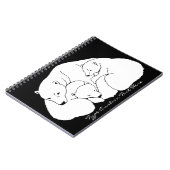 Polar Bear Notebook Custom Bear Art Journal Book Notizblock (Linke Seite)