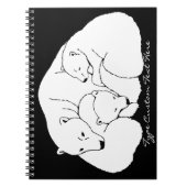 Polar Bear Notebook Custom Bear Art Journal Book Notizblock (Vorderseite)