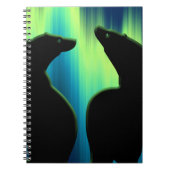 Polar Bear Notebook Native Art Bear Art Notebook Notizblock (Vorderseite)