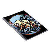 Polar Bear Notebook Native Art Bear Art Notebook Notizblock (Rechte Seite)